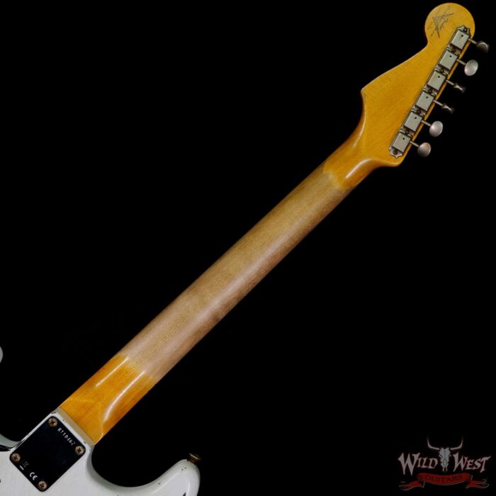 Fender Custom Shop Wild West White Lightning 2.0 Stratocaster Heavy Relic Maple Fingerboard 21 Frets Black - Image 5