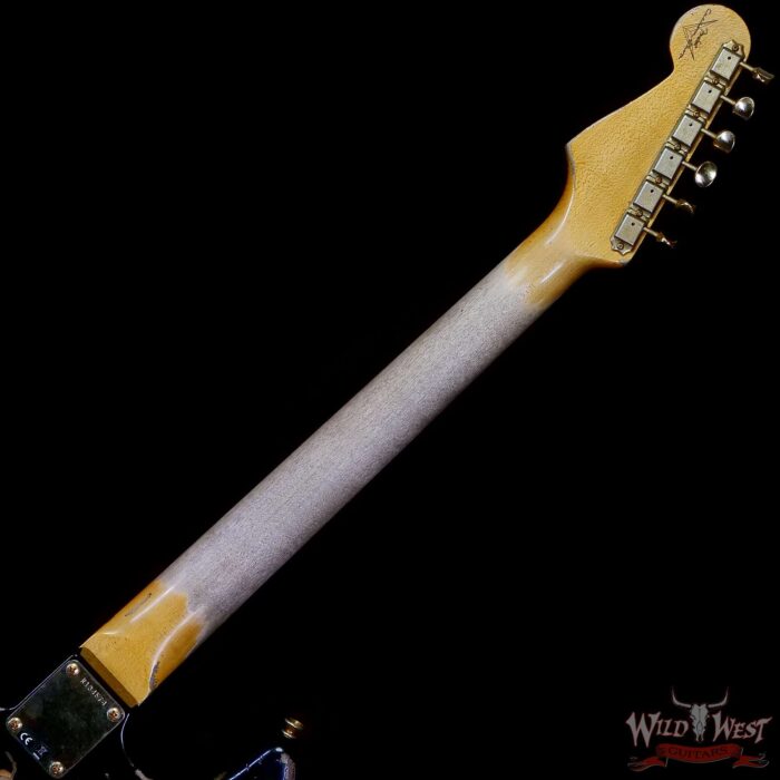 Fender Custom Shop Wild West Guitars 25th Anniversary 1960 Stratocaster Madagascar Rosewood Fretboard Heavy Relic Black 7.80 LBS - Image 5