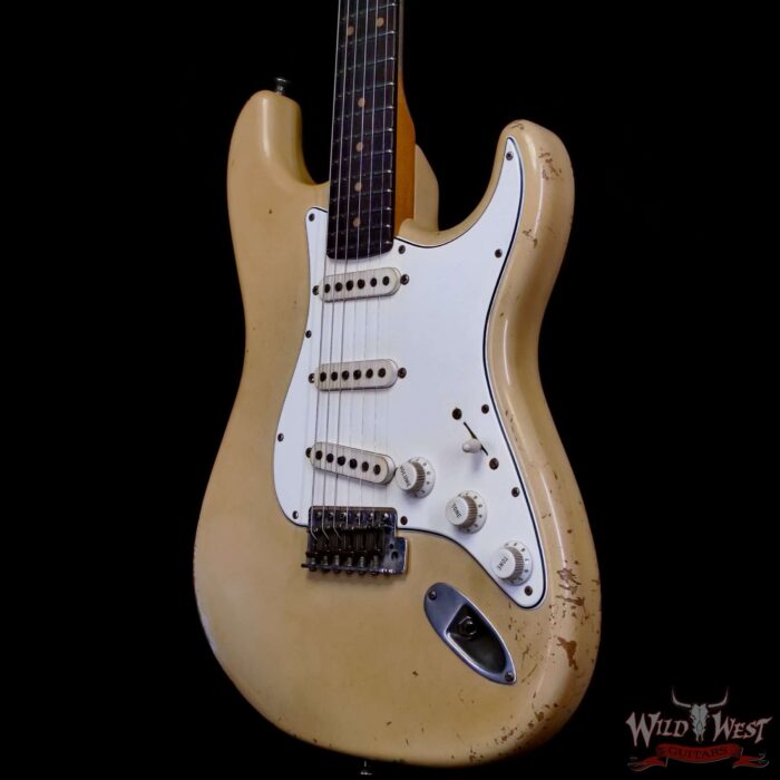 Fender Custom Shop Ron Jessurun Apprentice Built 70th Anniversary Stratocaster Modernized Relic Aged Desert Sand 7.60 lbs - Image 2
