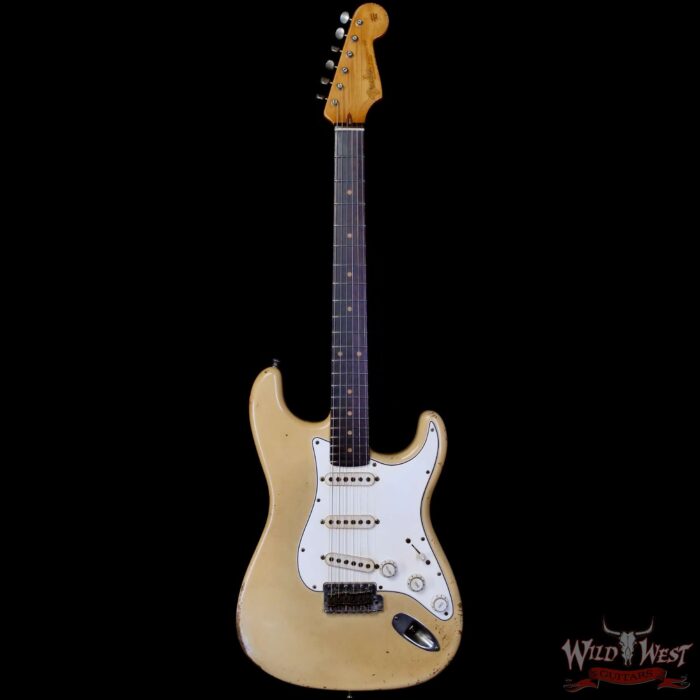 Fender Custom Shop Ron Jessurun Apprentice Built 70th Anniversary Stratocaster Modernized Relic Aged Desert Sand 7.60 lbs - Image 3