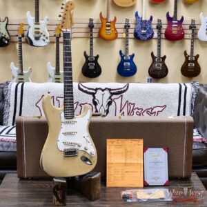 Fender Custom Shop Ron Jessurun Apprentice Built 70th Anniversary Stratocaster Modernized Relic Aged Desert Sand 7.60 lbs - Image 6