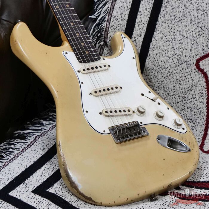 Fender Custom Shop Ron Jessurun Apprentice Built 70th Anniversary Stratocaster Modernized Relic Aged Desert Sand 7.60 lbs - Image 8