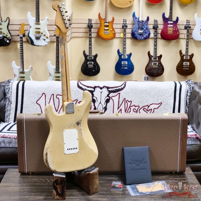 Fender Custom Shop Ron Jessurun Apprentice Built 70th Anniversary Stratocaster Modernized Relic Aged Desert Sand 7.60 lbs - Image 10