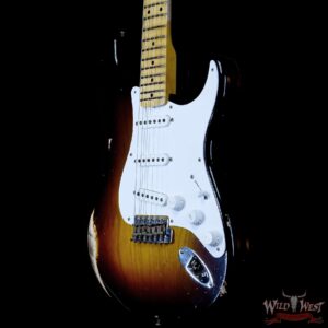 Fender Custom Shop Limited Edition 70th Anniversary 1954 Stratocaster Relic Wide Fade 2 Tone Sunburst 7.30 LBS - Image 2
