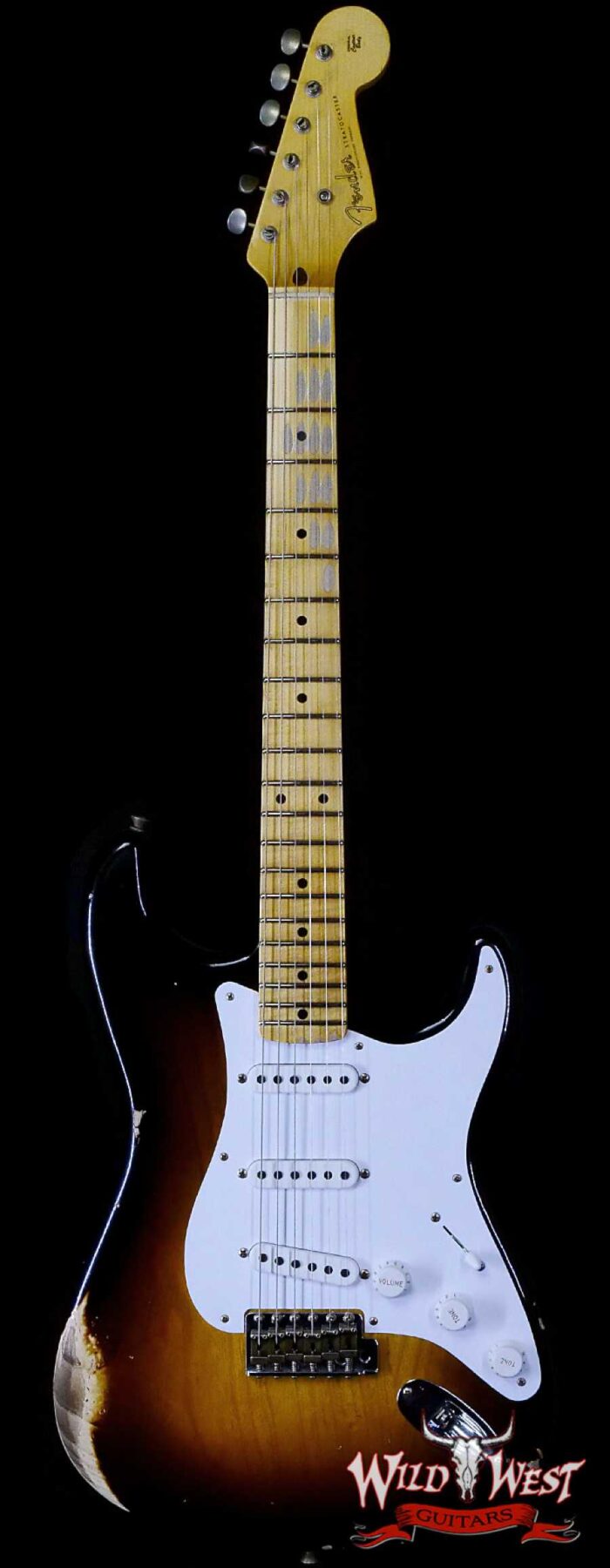 Fender Custom Shop Limited Edition 70th Anniversary 1954 Stratocaster Relic Wide Fade 2 Tone Sunburst 7.30 LBS - Image 1