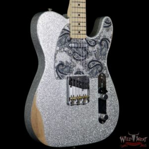 Fender Brad Paisley Road Worn Telecaster Maple Fretboard Silver Sparkle 6.2 Pounds - Image 4