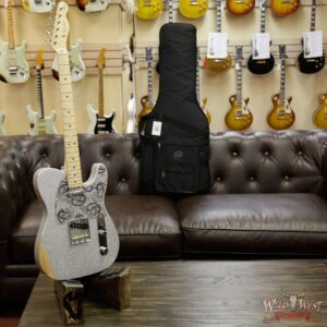 Fender Brad Paisley Road Worn Telecaster Maple Fretboard Silver Sparkle 6.2 Pounds - Image 12