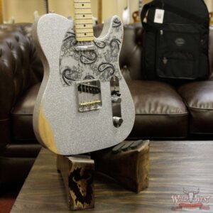Fender Brad Paisley Road Worn Telecaster Maple Fretboard Silver Sparkle 6.2 Pounds - Image 13