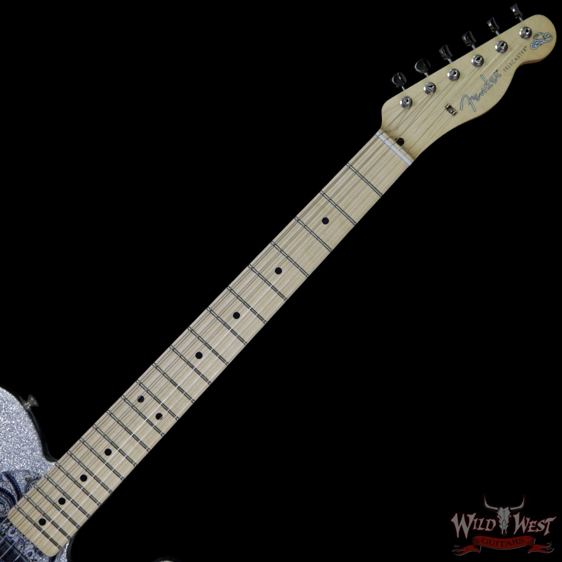 fendermim-bradpaisleytelecaster-mx17873673-nf__wwg.jpg Fender Brad Paisley Road Worn Telecaster Maple Fretboard Silver Sparkle 6.2 Pounds - Image 9