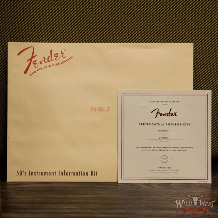 Fender FSR American Vintage Limited Edition ‘52 1952 Telecaster Roasted Natural 1 of 200 V1741361 - Image 12