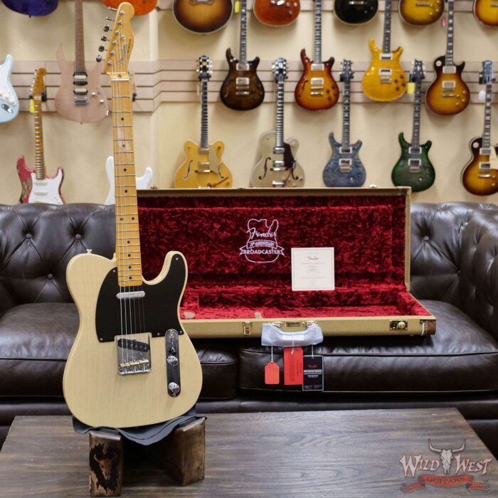 Fender USA 70th Anniversary Broadcaster Maple Fingerboard Blackguard Blonde V2093693 - Image 4