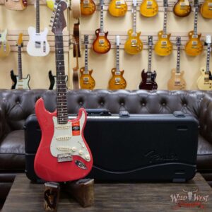 Fender USA Limited Edition American Professional Stratocaster Solid Rosewood Neck Fiesta Red - Image 6
