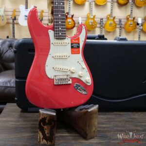 Fender USA Limited Edition American Professional Stratocaster Solid Rosewood Neck Fiesta Red - Image 8