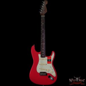Fender USA Limited Edition American Professional Stratocaster Solid Rosewood Neck Fiesta Red - Image 3