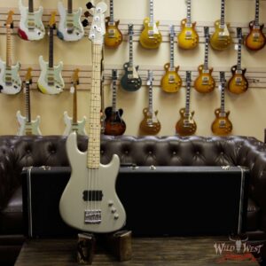 Fender USA Flea Signature Active Jazz Bass Maple Neck Inca Silver - Image 3