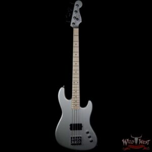 Fender USA Flea Signature Active Jazz Bass Maple Neck Inca Silver - Image 2