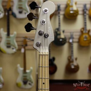 Fender USA Flea Signature Active Jazz Bass Maple Neck Inca Silver - Image 8
