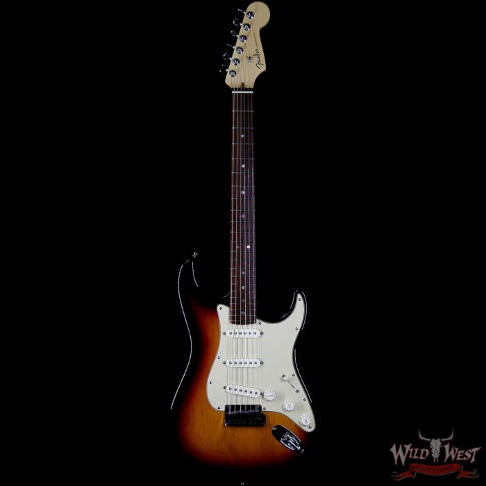 2005 Fender American Stratocaster Deluxe Rosewood Fingerboard with S-1 Switch 3 Tone Sunburst - Image 3