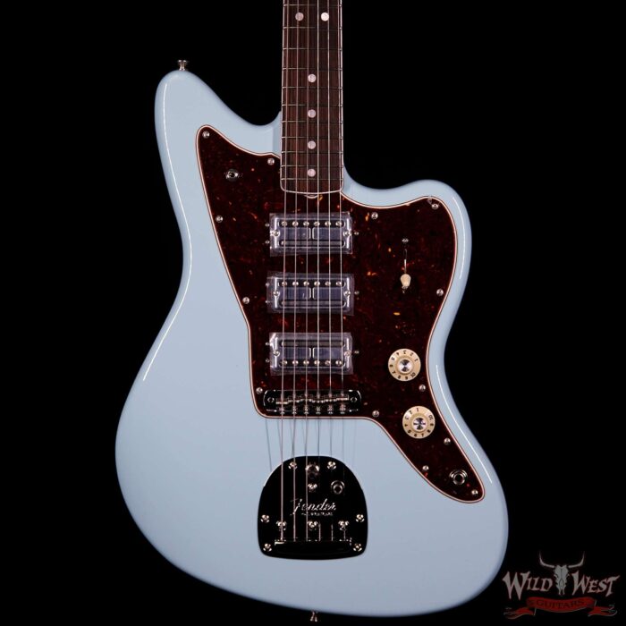 Fender USA Limited Edition 60th Anniversary Triple Jazzmaster Rosewood Fingerboard Daphne Blue - Image 3