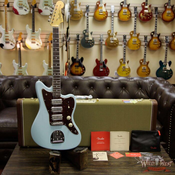 Fender USA Limited Edition 60th Anniversary Triple Jazzmaster Rosewood Fingerboard Daphne Blue - Image 11