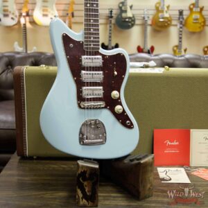 Fender USA Limited Edition 60th Anniversary Triple Jazzmaster Rosewood Fingerboard Daphne Blue - Image 12
