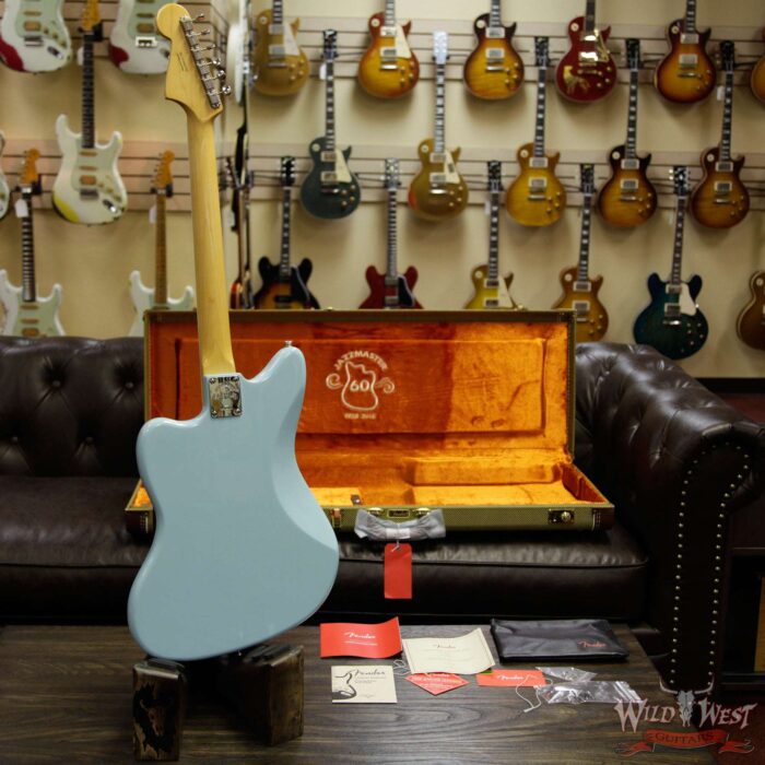 Fender USA Limited Edition 60th Anniversary Triple Jazzmaster Rosewood Fingerboard Daphne Blue - Image 13