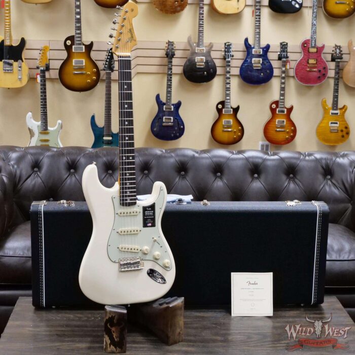 Fender American Original ‘60s Stratocaster Rosewood Fingerboard Olympic White - Image 4