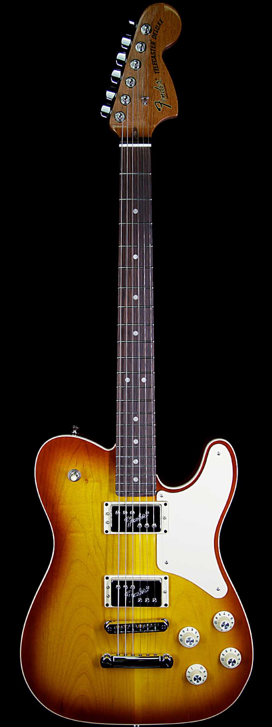 fes-troublemaker-tele-rw-1tb-le04175-main__wwg_large.jpg Fender Limited Edition Parallel Universe Troublemaker Tele Deluxe with Rosewood Fingerboard Ice Tea Burst - Image 1