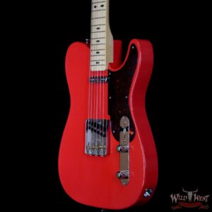 Fred Stuart Wild West 20th Anniversary Diamond Back Snake Head Maple Neck Fiesta Red # 20 of 20 - Image 2