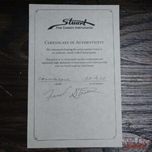 Fred Stuart Wild West 20th Anniversary Diamond Back Snake Head Maple Neck Fiesta Red # 20 of 20 - Image 12