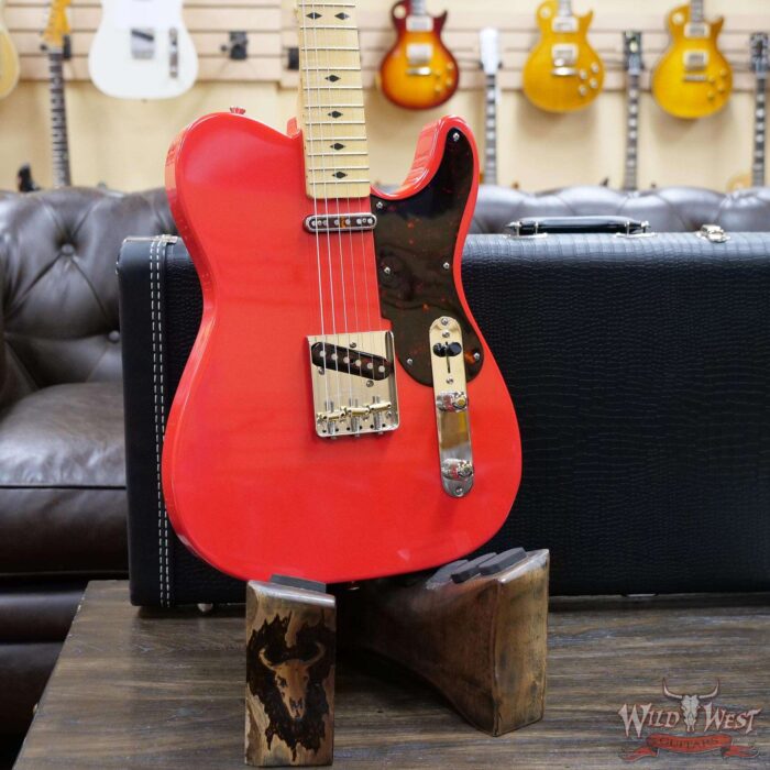 Fred Stuart Wild West 20th Anniversary Diamond Back Snake Head Maple Neck Fiesta Red # 20 of 20 - Image 8
