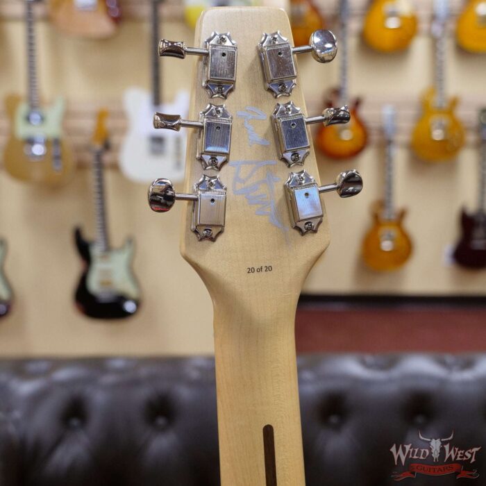 Fred Stuart Wild West 20th Anniversary Diamond Back Snake Head Maple Neck Fiesta Red # 20 of 20 - Image 10