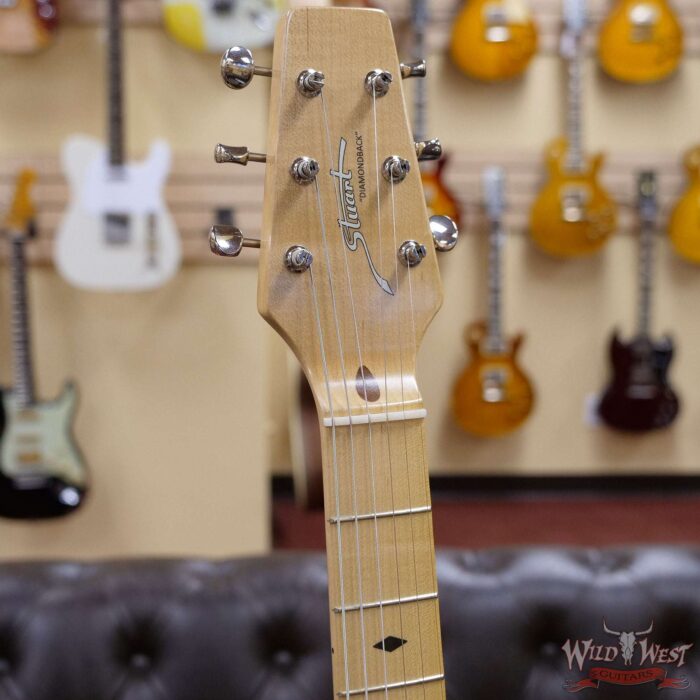 Fred Stuart Wild West 20th Anniversary Diamond Back Snake Head Maple Neck Fiesta Red # 20 of 20 - Image 7