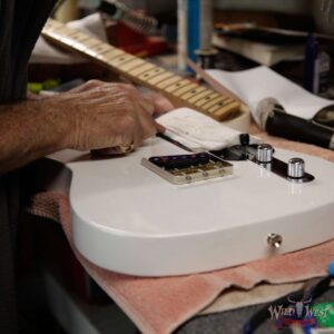 Fred Stuart Wild West 20th Anniversary Diamond Back Snake Head HS Guitar Maple Neck Fiesta Red #06 - Image 15