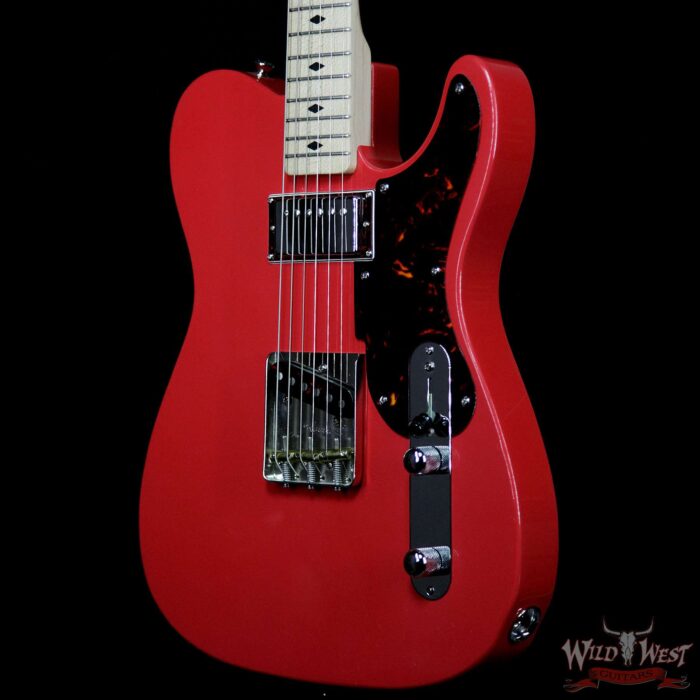 Fred Stuart Wild West 20th Anniversary Diamond Back Snake Head HS Guitar Maple Neck Fiesta Red #06 - Image 2