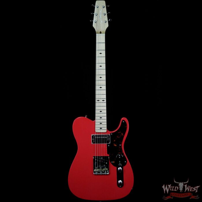 Fred Stuart Wild West 20th Anniversary Diamond Back Snake Head HS Guitar Maple Neck Fiesta Red #06 - Image 4