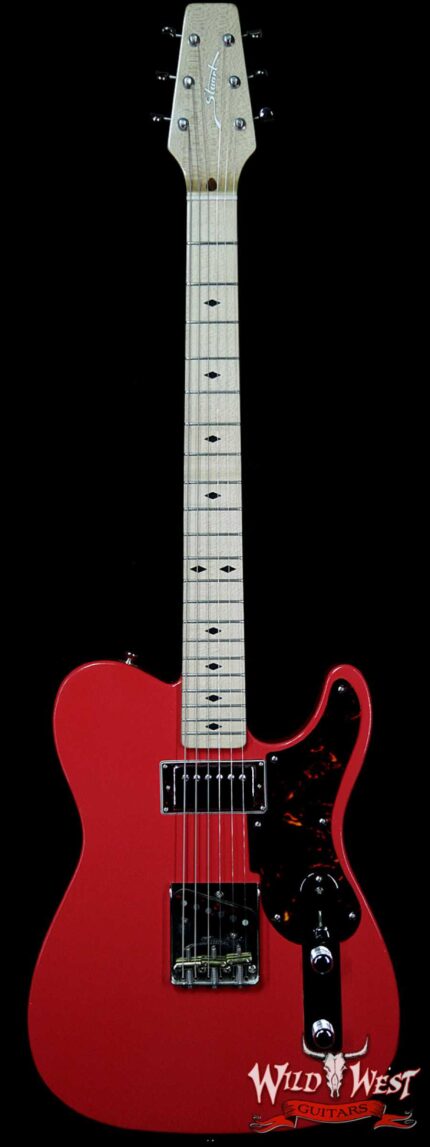Fred Stuart Wild West 20th Anniversary Diamond Back Snake Head HS Guitar Maple Neck Fiesta Red #06