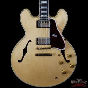 2020 NAMM Gibson Custom Shop 1959 ES-355 Reissue VOS Stop Bar Ebony Fingerboard Vintage Natural - Image 3