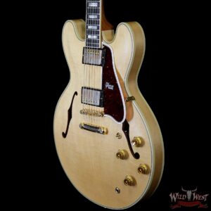 2020 NAMM Gibson Custom Shop 1959 ES-355 Reissue VOS Stop Bar Ebony Fingerboard Vintage Natural - Image 2