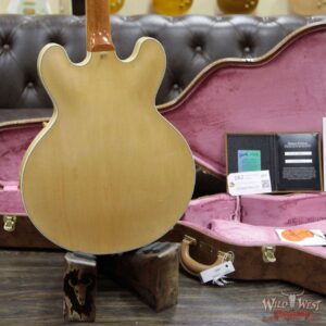 2020 NAMM Gibson Custom Shop 1959 ES-355 Reissue VOS Stop Bar Ebony Fingerboard Vintage Natural - Image 14