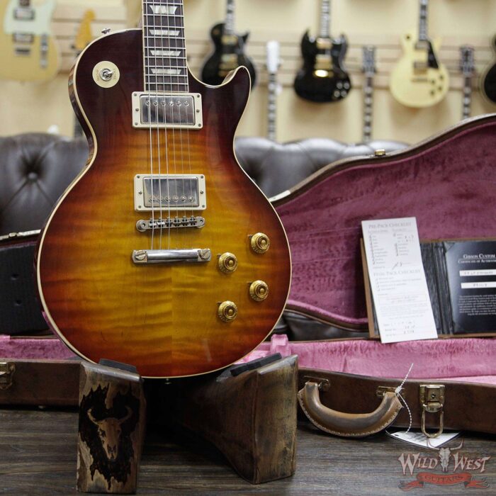 Gibson Custom Shop M2M Hand Selected 1958 Les Paul Standard ‘58 Reissue R8 Heavy Aged Dark Bourbon Burst - Image 12