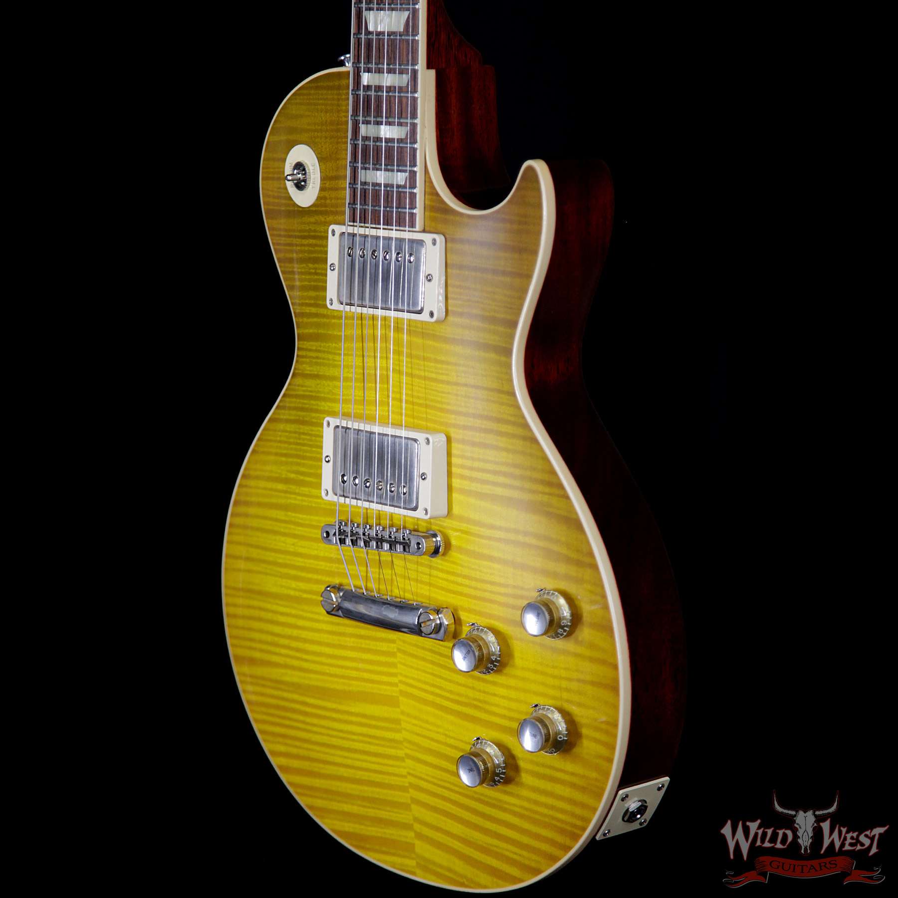 gcs-m2m-60lpvos-glf-09692-br__wwg.jpg Gibson Custom Shop M2M Hand Selected Kill Top 1960 Les Paul Standard ‘60 Reissue R0 VOS Green Lemon Fade 8.40 LBS - Image 2
