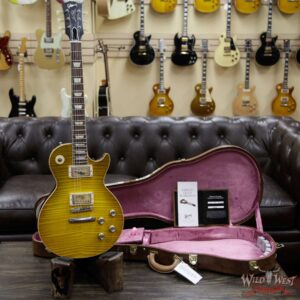 Gibson Custom Shop M2M Hand Selected Kill Top 1960 Les Paul Standard ‘60 Reissue R0 VOS Green Lemon Fade 8.40 LBS - Image 11
