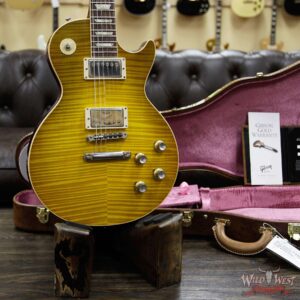 Gibson Custom Shop M2M Hand Selected Kill Top 1960 Les Paul Standard ‘60 Reissue R0 VOS Green Lemon Fade 8.40 LBS - Image 12
