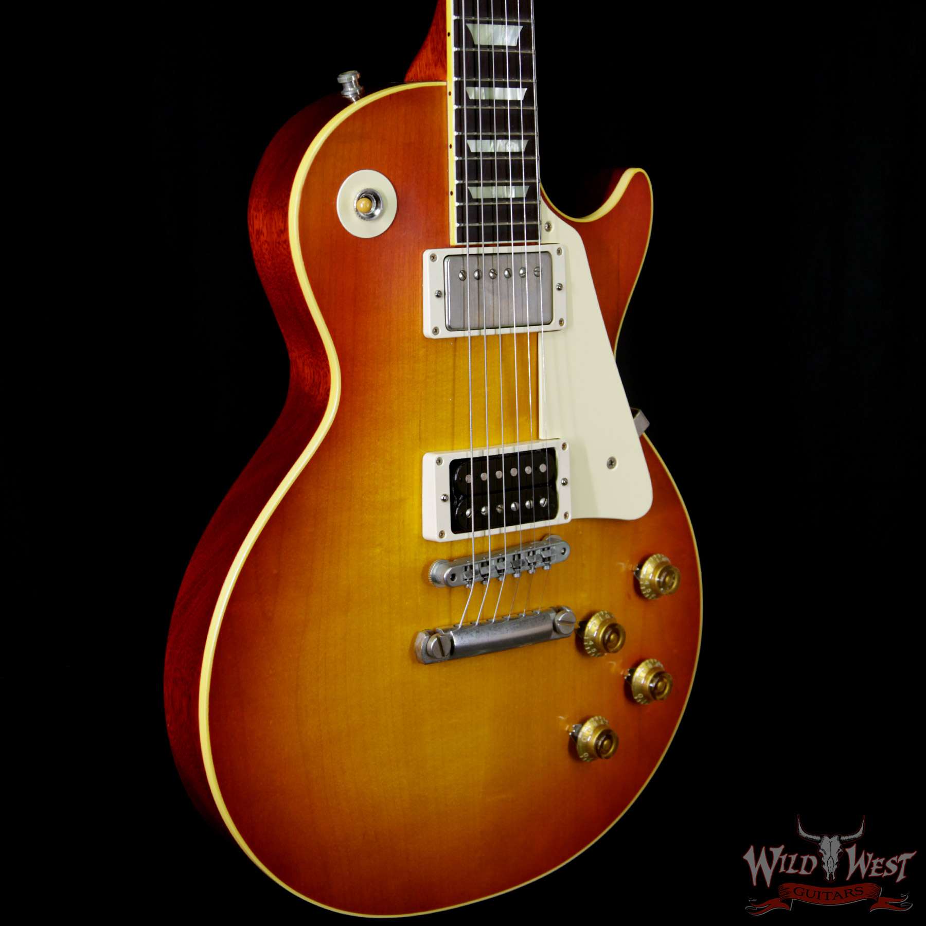 gibson-1958custon-standard-lp-124ltd-bl__wwg.jpg Gibson Custom Shop True Historic Slash 1958 Les Paul First Standard #8 3096 Replica #124 of 150 LTD VOS 8.4 Lbs - Image 4