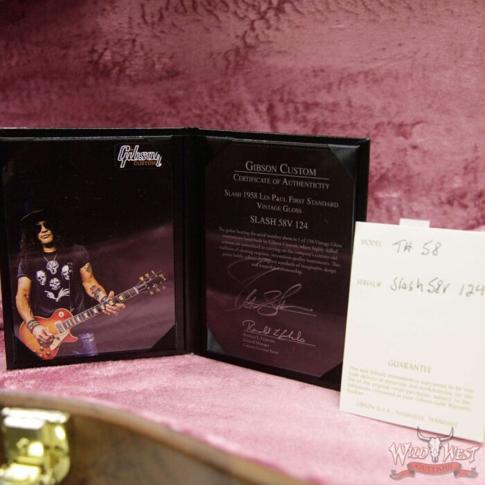 Gibson Custom Shop True Historic Slash 1958 Les Paul First Standard #8 3096 Replica #124 of 150 LTD VOS 8.4 Lbs - Image 16
