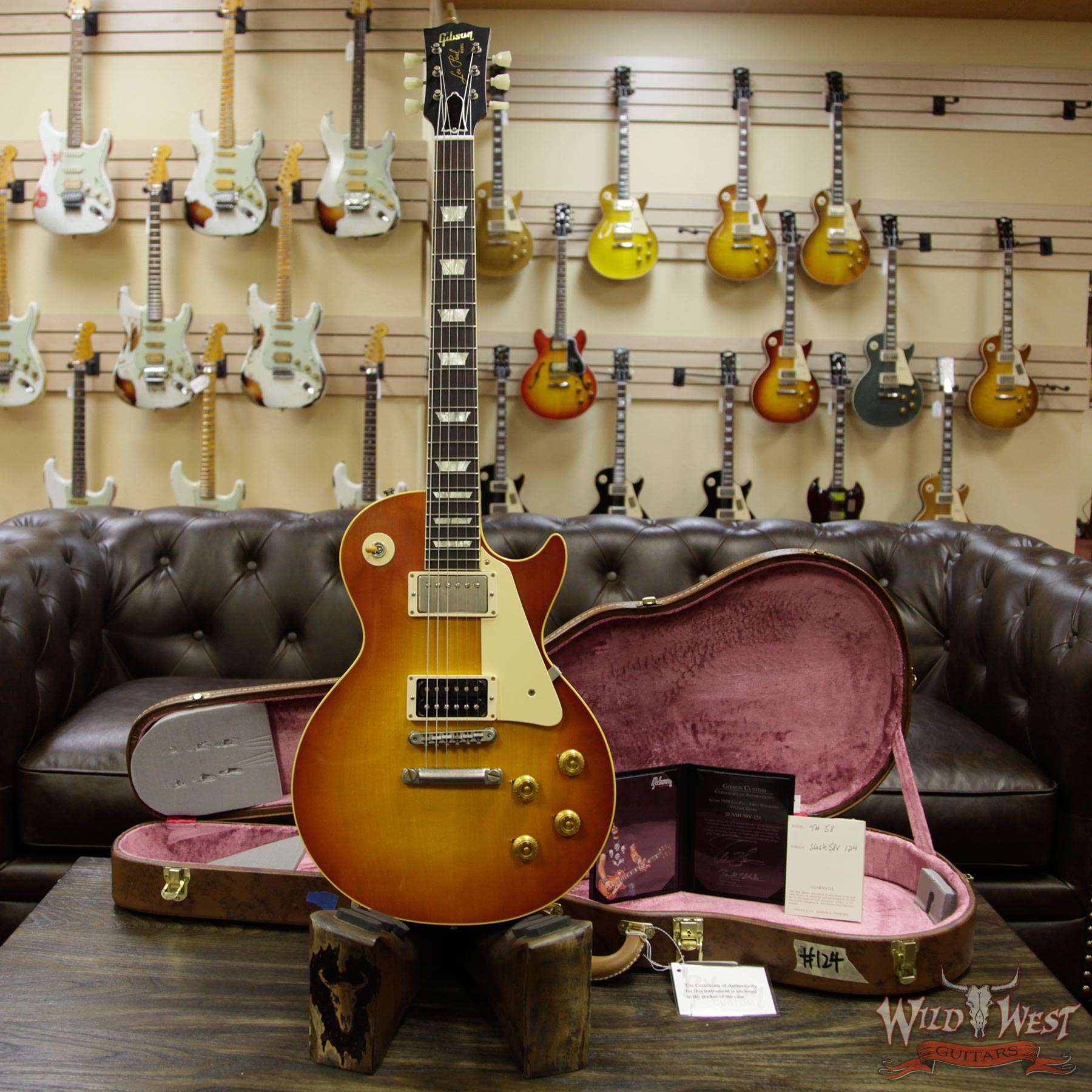 gibson-1958custon-standard-lp-124ltd-d1__wwg.jpg Gibson Custom Shop True Historic Slash 1958 Les Paul First Standard #8 3096 Replica #124 of 150 LTD VOS 8.4 Lbs - Image 12