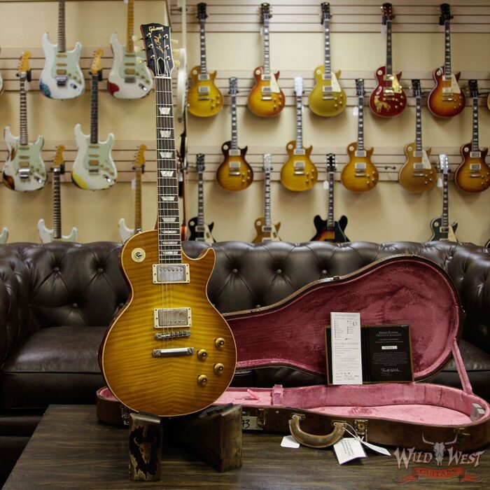 Gibson Custom Shop Historic 1959 Les Paul Lite Aged R9 Brazilian Rosewood Board Dirty Lemon 8.20 Lbs - Image 13