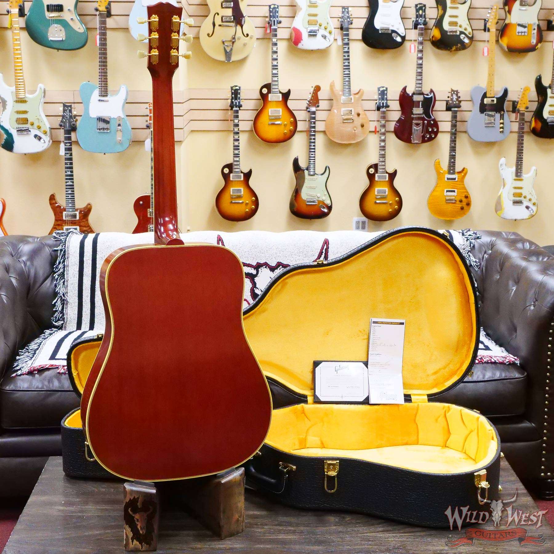gibson-1960hummingbird-22441042-d4__wwg.jpg Gibson Custom Shop 1960 Hummingbird Fixed Bridge Heritage Cherry Sunburst - Image 9