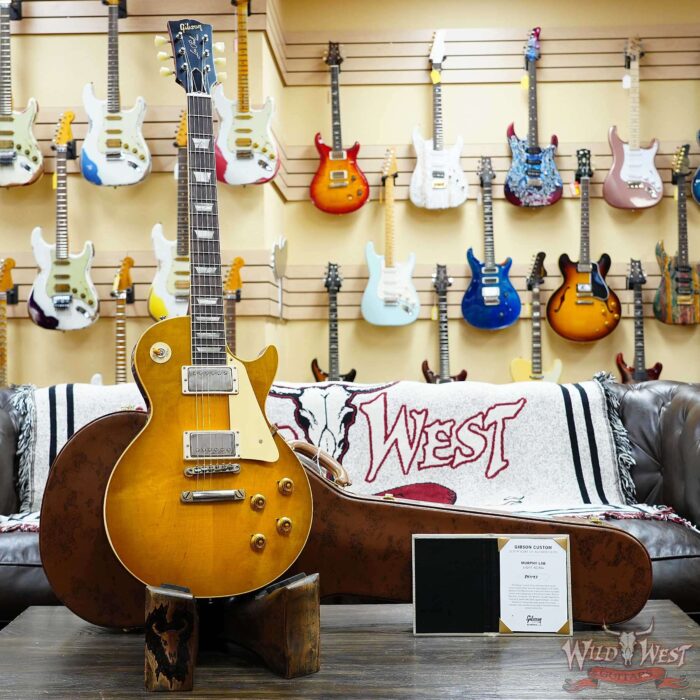 Gibson Custom Shop M2M 1958 Les Paul Standard Reissue Murphy Lab Light Aged Green Lemon Fade 8.45 LBS - Image 6